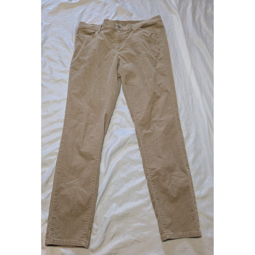 Ann Taylor LOFT Women's Tan Corduroy Modern Skinny Pants Size 31/12‎